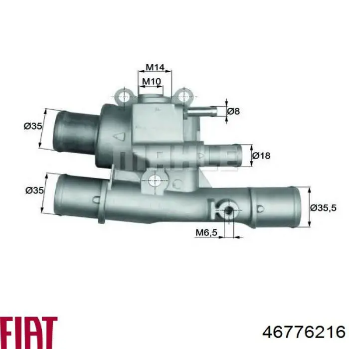 Автомобільний термостат Fiat/Alfa/Lancia 46776216 ціна, від 41.54 USD