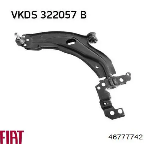 Купити 46777742 Fiat/Alfa/Lancia Лівий важіль передній нижній підвіски