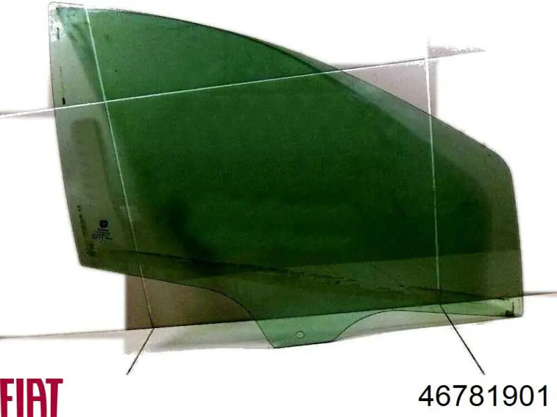 46781901 Fiat/Alfa/Lancia Скло пасажирських дверей