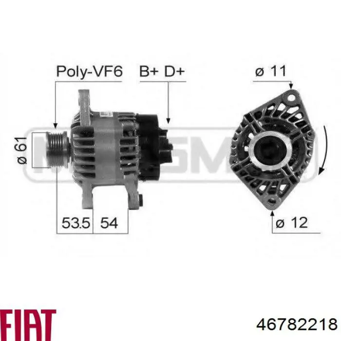 46782218 Fiat/Alfa/Lancia Авто генератор