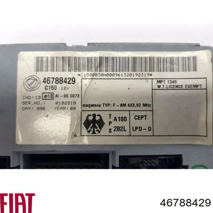 Купити 46788429 Fiat/Alfa/Lancia Іммобілізатор
