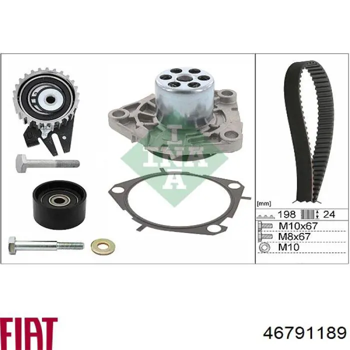 Зубчастий ремінь Fiat/Alfa/Lancia 46791189 ціна, від 26.13 USD