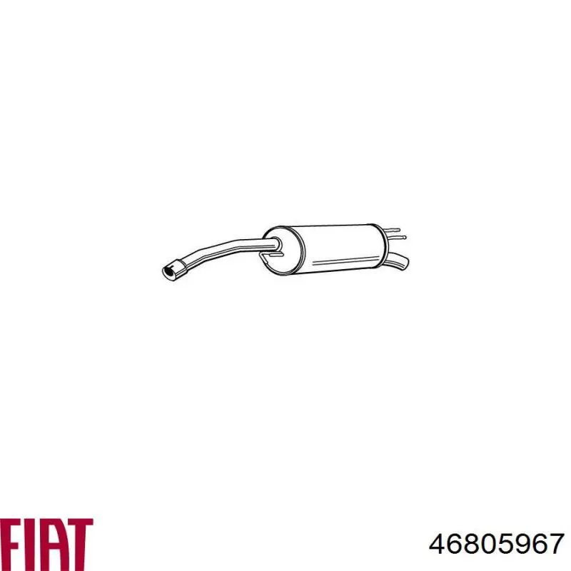 Вихлоп Fiat/Alfa/Lancia 46805967 ціна, від 82.09 USD