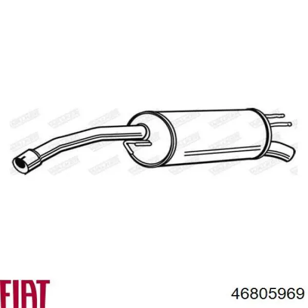 Вихлопна труба Fiat/Alfa/Lancia 46805969 ціна, від 89.03 USD