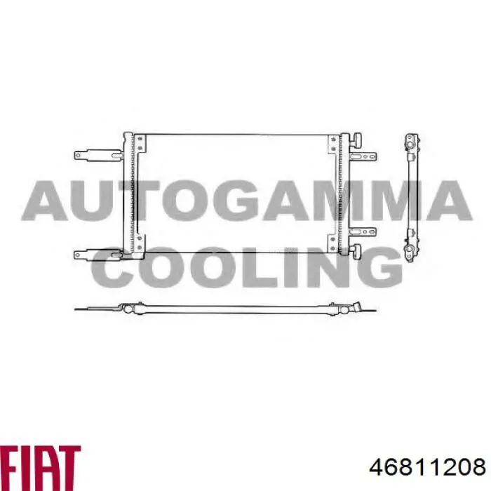 46811208 Fiat/Alfa/Lancia Конденсатор