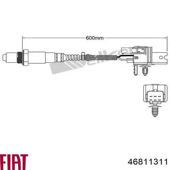 Купити 46811311 Fiat/Alfa/Lancia Лямбдазонд, датчик кисню до каталізатора