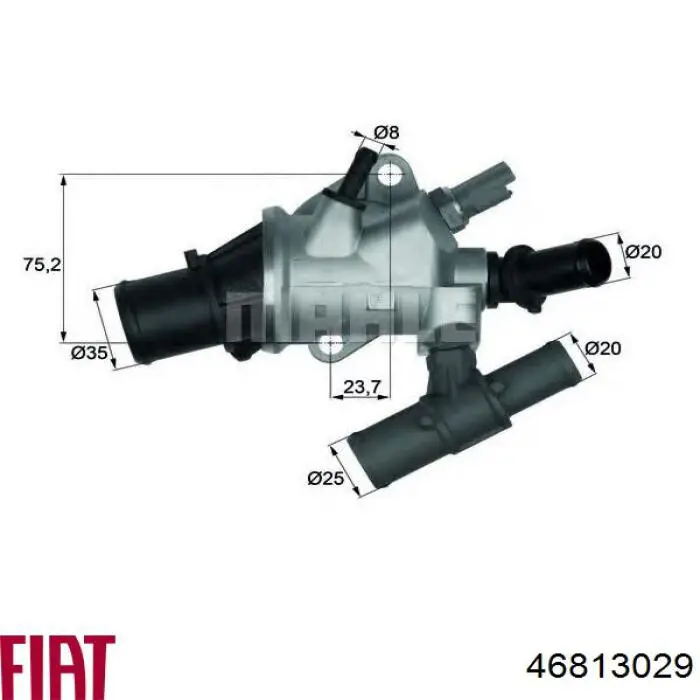 Корпус термостата 46813029 Fiat/Alfa/Lancia