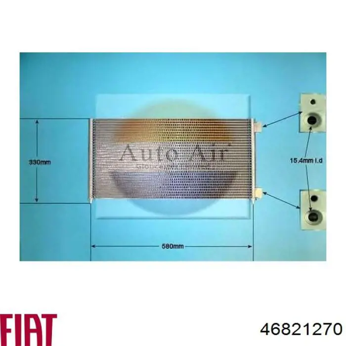Конденсатор кондиціонера Fiat/Alfa/Lancia 46821270 ціна, від 58.28 USD