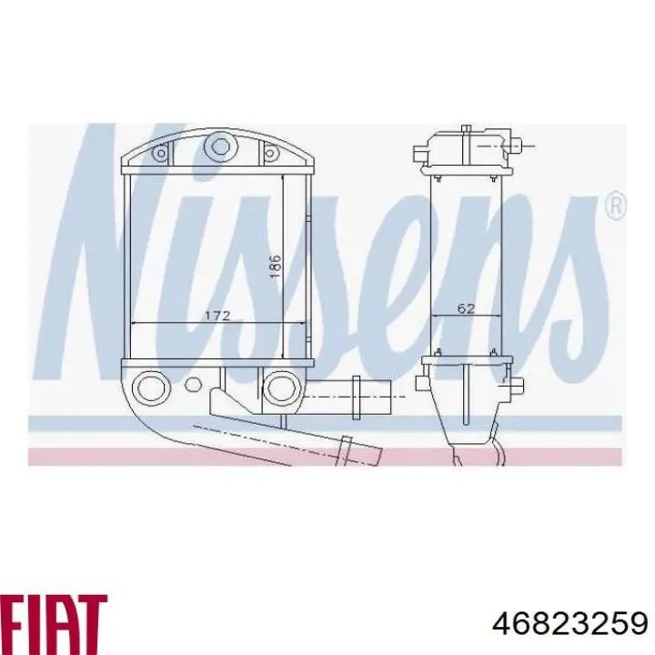 Система охолодження наддувочного повітря Fiat/Alfa/Lancia 46823259 ціна, від 71.43 USD