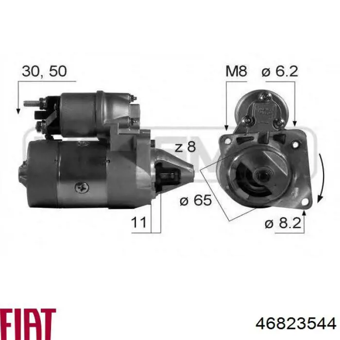 Стартер 46823544 Fiat/Alfa/Lancia