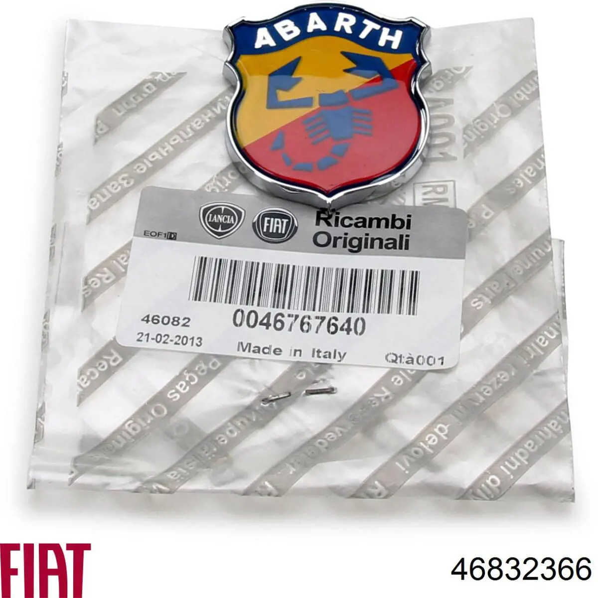 Фірмовий значок решітки радіатора Fiat/Alfa/Lancia 46832366