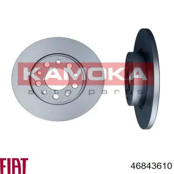 Задні дискові гальма Fiat/Alfa/Lancia 46843610 ціна, від 35.63 USD