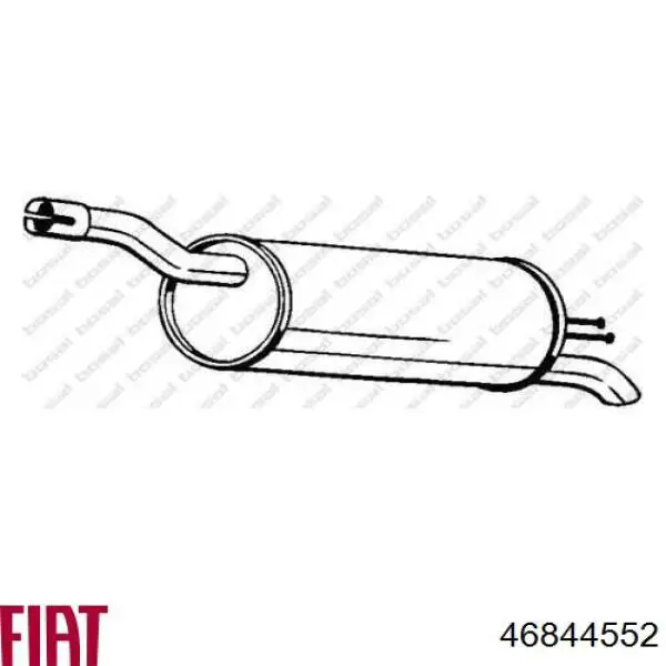 Купити 46844552 Fiat/Alfa/Lancia Вихлоп