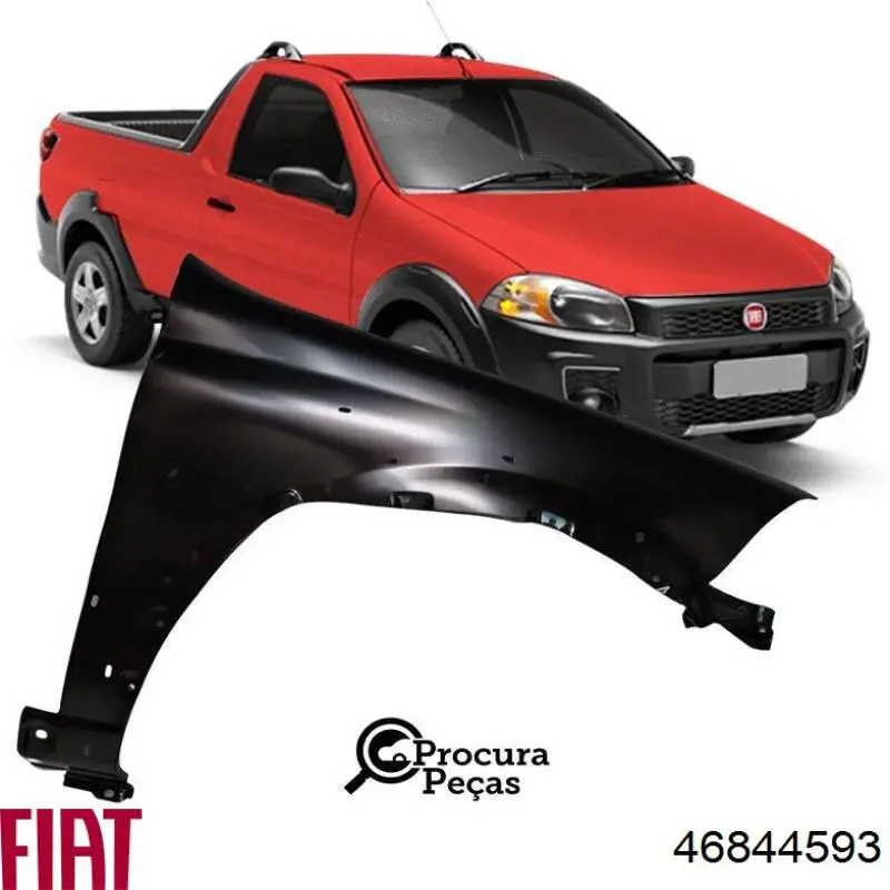 Крило переднє ліве 46844593 Fiat/Alfa/Lancia