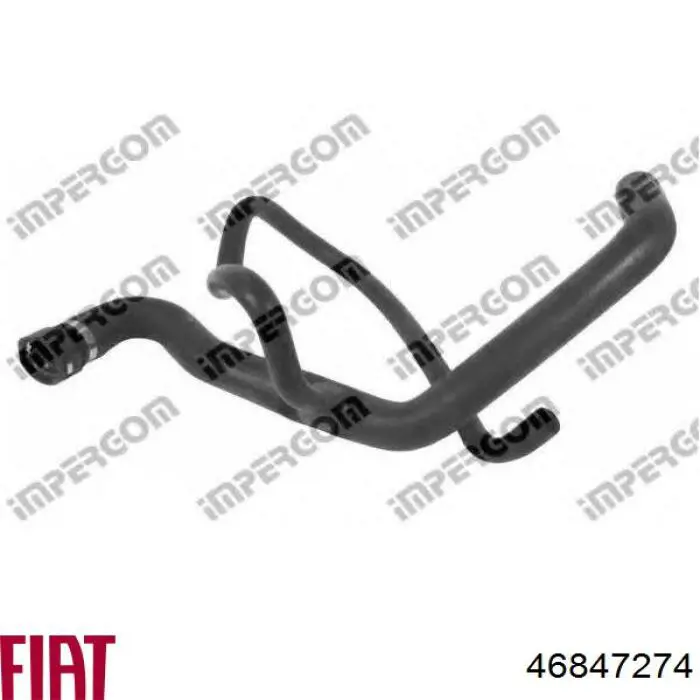 46847274 Fiat/Alfa/Lancia Шланг/патрубок радіатора охолодження, нижній