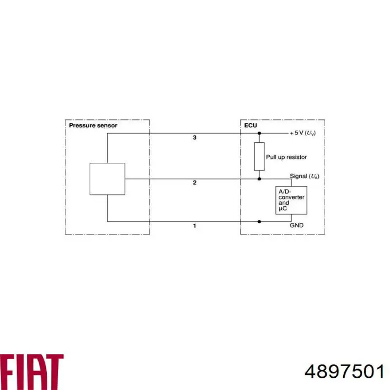 Датчик тиску палива Fiat/Alfa/Lancia 4897501 ціна, від 28.52 USD