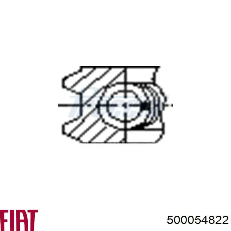 Кільця поршневі на 1 циліндр, 2-й ремонт (+0,50) 500054822 Fiat/Alfa/Lancia