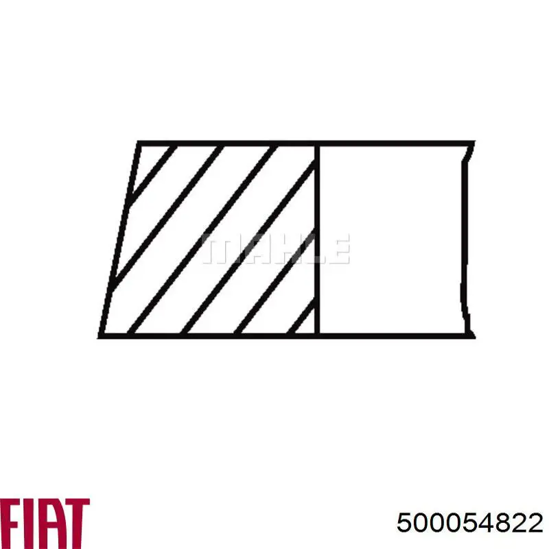 Кільця поршневі на 1 циліндр, 2-й ремонт (+0,50) Fiat/Alfa/Lancia 500054822 ціна, від 32.99 USD
