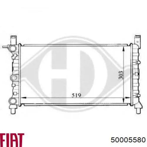 Радіатор основний Polcar 3016086 ціна, від 16.85 USD