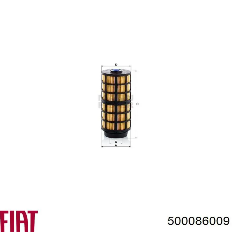 500086009 Fiat/Alfa/Lancia Фільтр палива