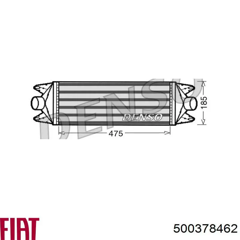 500378462 Fiat/Alfa/Lancia прокладка турбіни вихлопних газів, впуск