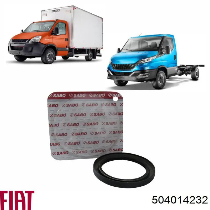 Сальник колінвала двигуна, задній Fiat/Alfa/Lancia 504014232 ціна, від 28.97 USD