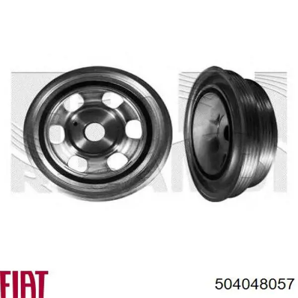 Шків колінвала 504048057 Fiat/Alfa/Lancia