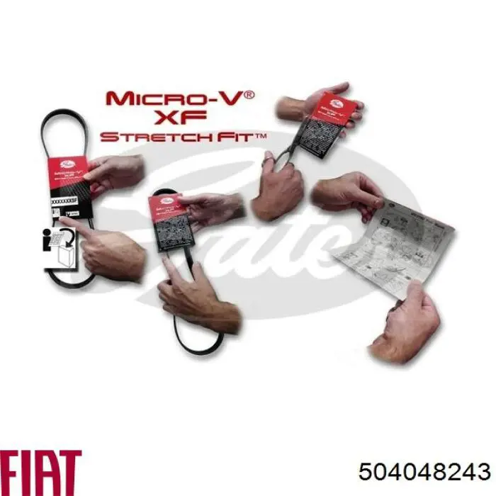 Клиновий ремінь Fiat/Alfa/Lancia 504048243 ціна, від 8.41 USD