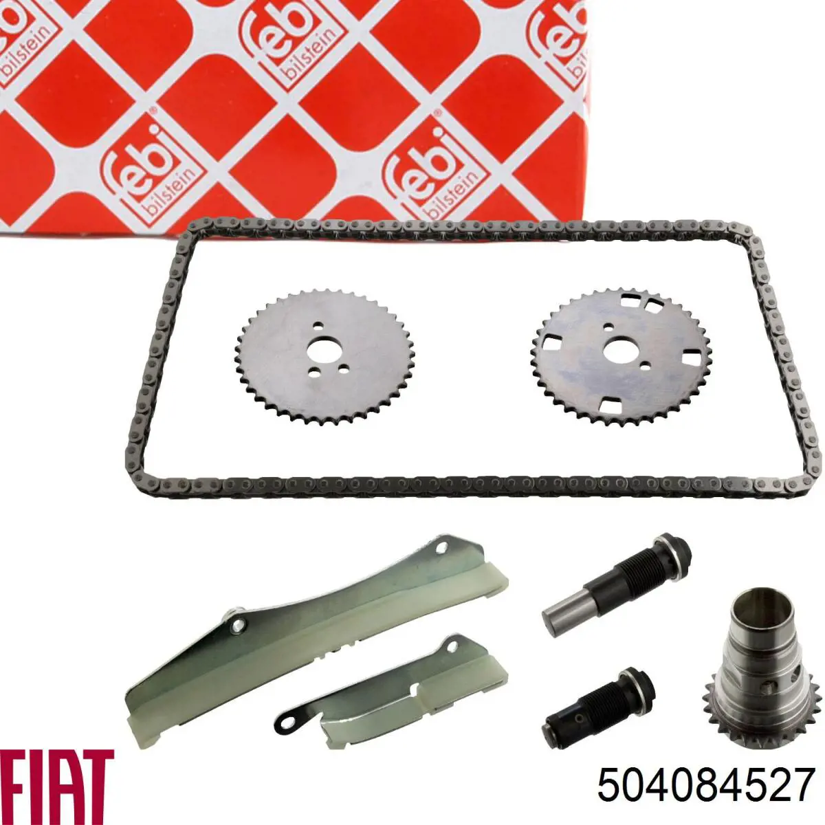504084527 Fiat/Alfa/Lancia Заспокоювач ланцюга ГРМ, комплект