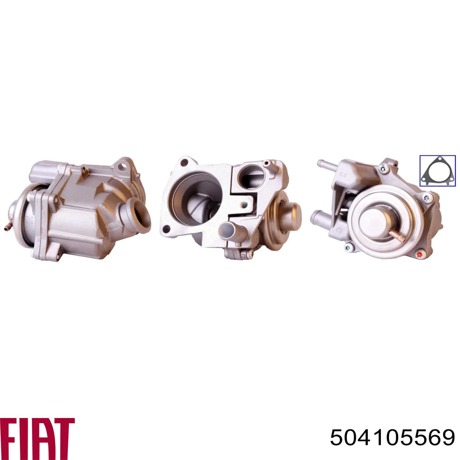 504105569 Fiat/Alfa/Lancia Клапан рециркуляції відпрацьованих газів EGR