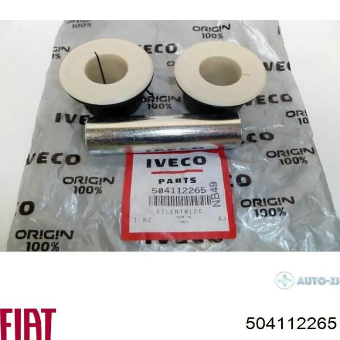 504112265 Fiat/Alfa/Lancia Сайлентблок ресори, передній