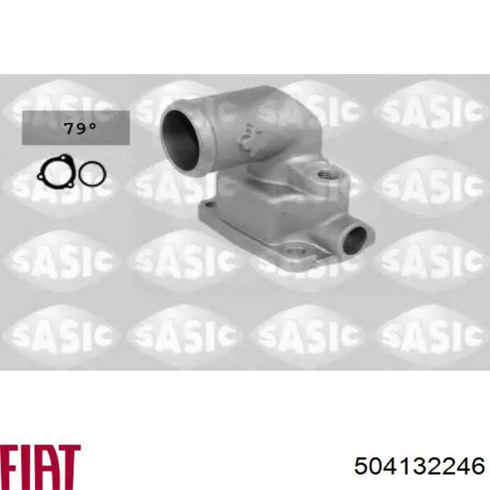 Купити 504132246 Fiat/Alfa/Lancia Термостат в корпусі