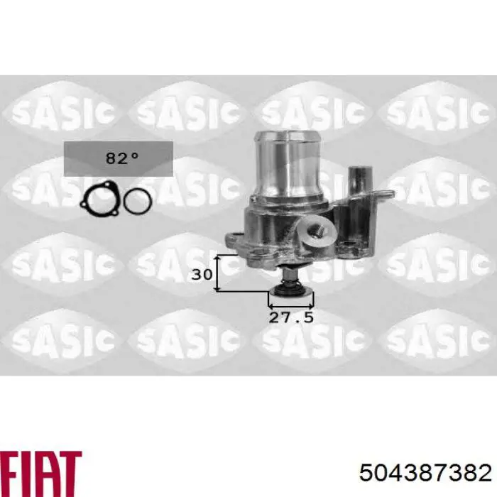 Купити 504387382 Fiat/Alfa/Lancia Корпус термостата