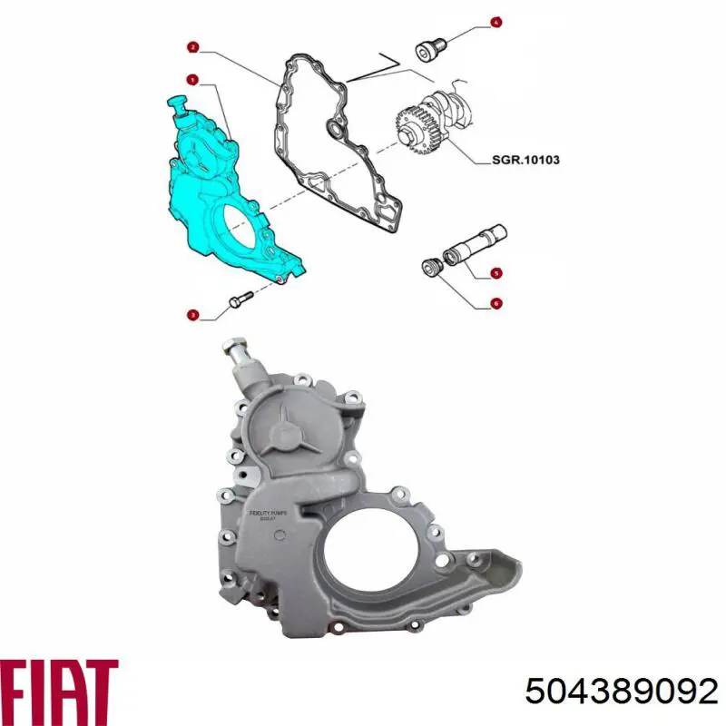 Масляний насос 351516000121 Magneti Marelli