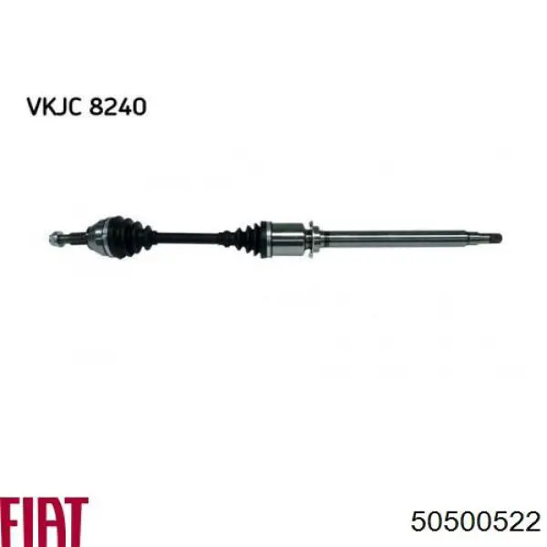 Піввісь передня, права Fiat/Alfa/Lancia 50500522 ціна, від 125.56 USD