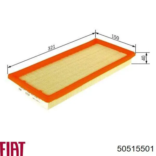 Купити 50515501 Fiat/Alfa/Lancia Автомобільний фільтр повітря