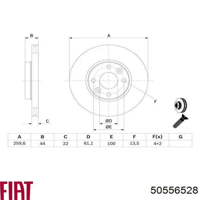 Купити 22295GLT5 Rotinger Ротор гальмівний