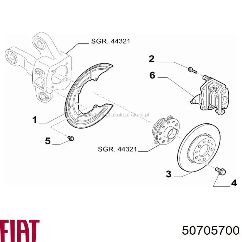  50705700 Fiat/Alfa/Lancia