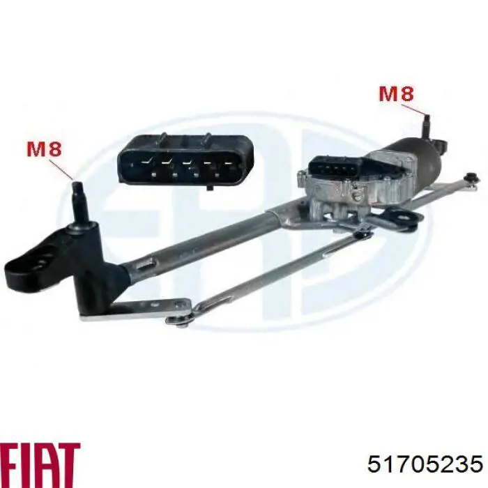 Мотор двірника Fiat/Alfa/Lancia 51705235 ціна, від 44.87 USD