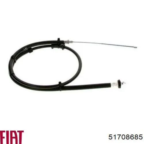 Трос стоянкового гальма задній правий Fiat/Alfa/Lancia 51708685 ціна, від 12.44 USD