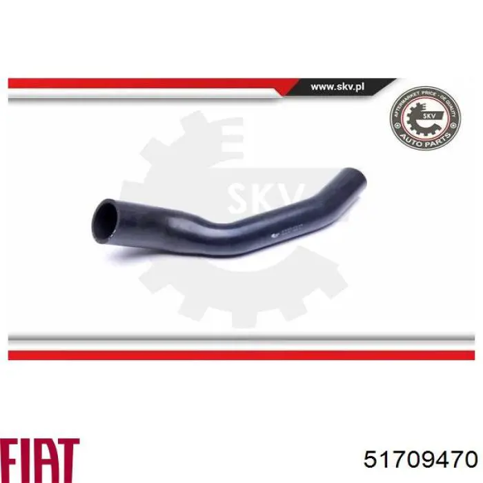 Шланг/патрубок интеркуллера Fiat/Alfa/Lancia 51709470 ціна, від 17.89 USD