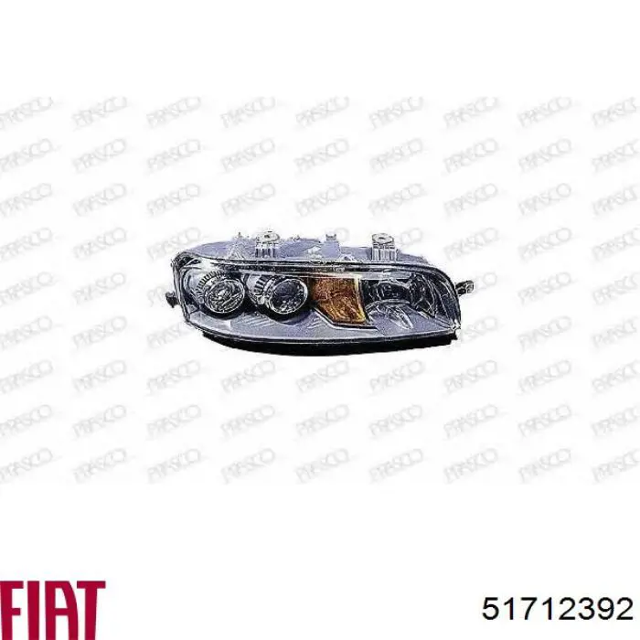 Фара правая Fiat/Alfa/Lancia 51712392 ціна, від 75.37 USD