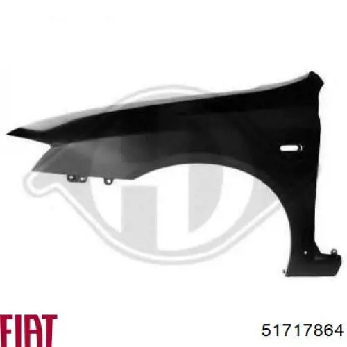 Переднє ліве крило на Fiat Stilo  192