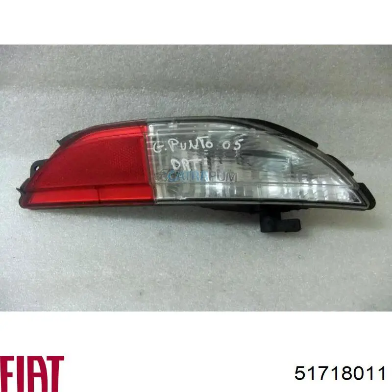 Ліхтар заднього бампера, правий Fiat/Alfa/Lancia 0051718011 ціна, від 20.88 USD