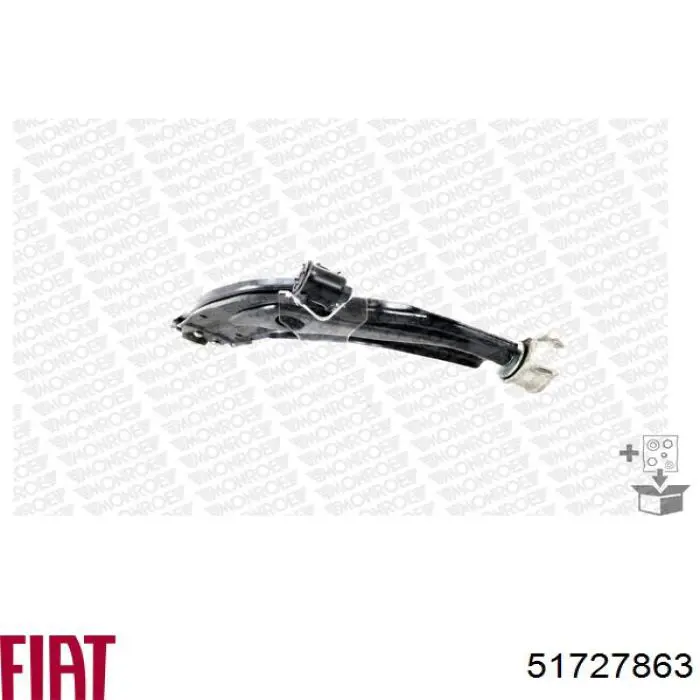 Важіль передньої підвіски нижній, правий Fiat/Alfa/Lancia 51727863 ціна, від 23.48 USD