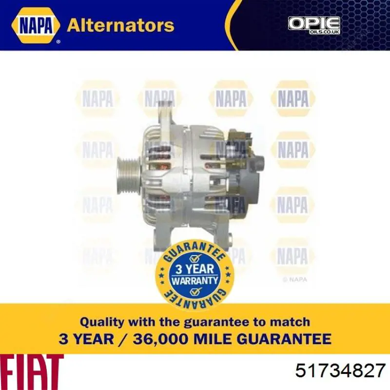 Генератор Fiat/Alfa/Lancia 51734827 ціна, від 103.24 USD