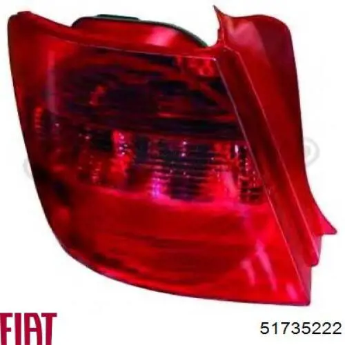 Ліхтар задній лівий Fiat/Alfa/Lancia 51735222 ціна, від  