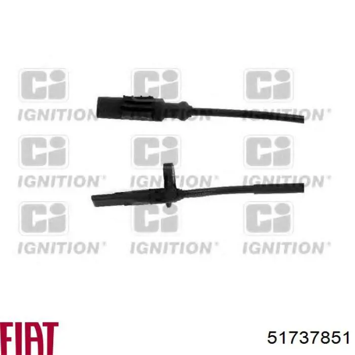Датчик АБС задній лівий Fiat/Alfa/Lancia 51737851 ціна, від 31.13 USD