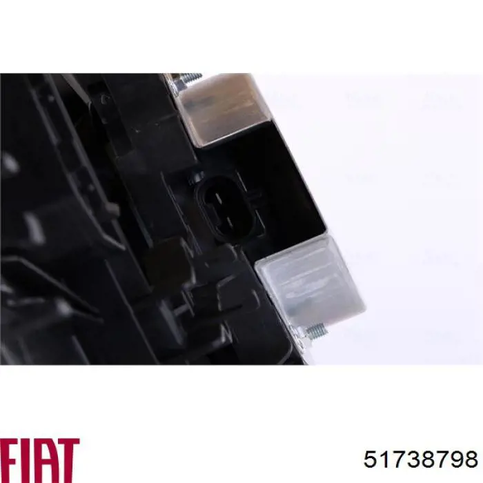 51738798 Fiat/Alfa/Lancia Дифузор радіатора охолодження, в зборі з двигуном і крильчаткою