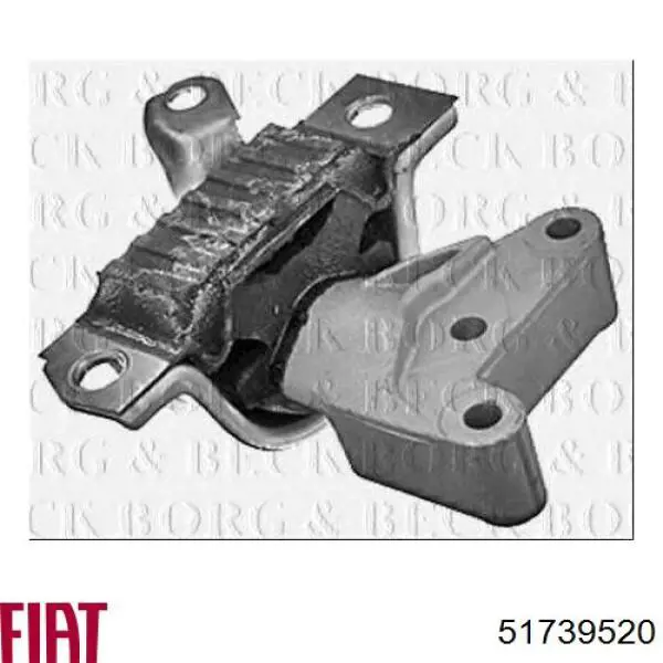 Купити 51739520 Fiat/Alfa/Lancia Подушка (опора) двигуна, права
